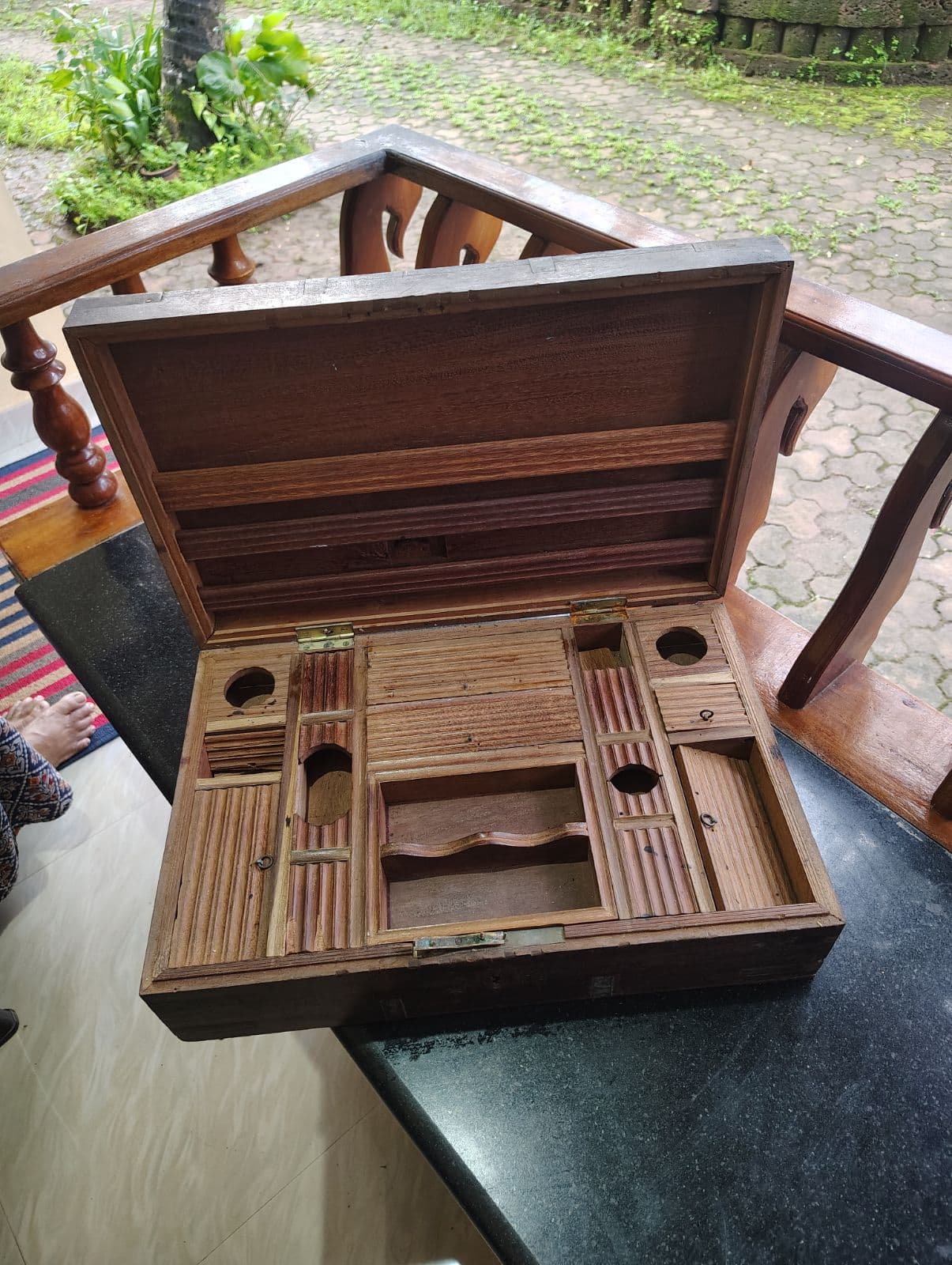 Cash box wooden - Thumbnail 3