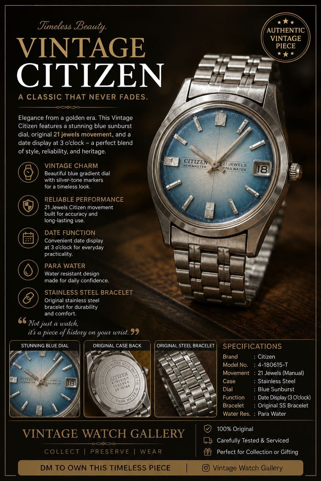 Citizen watch for sale in Visakhapatnam, Andhra Pradesh