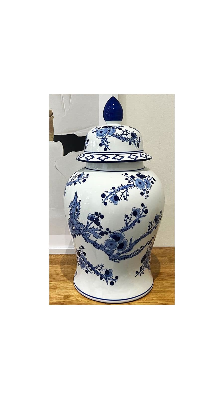 Large Blue and White Ginger Jar - Thumbnail 2