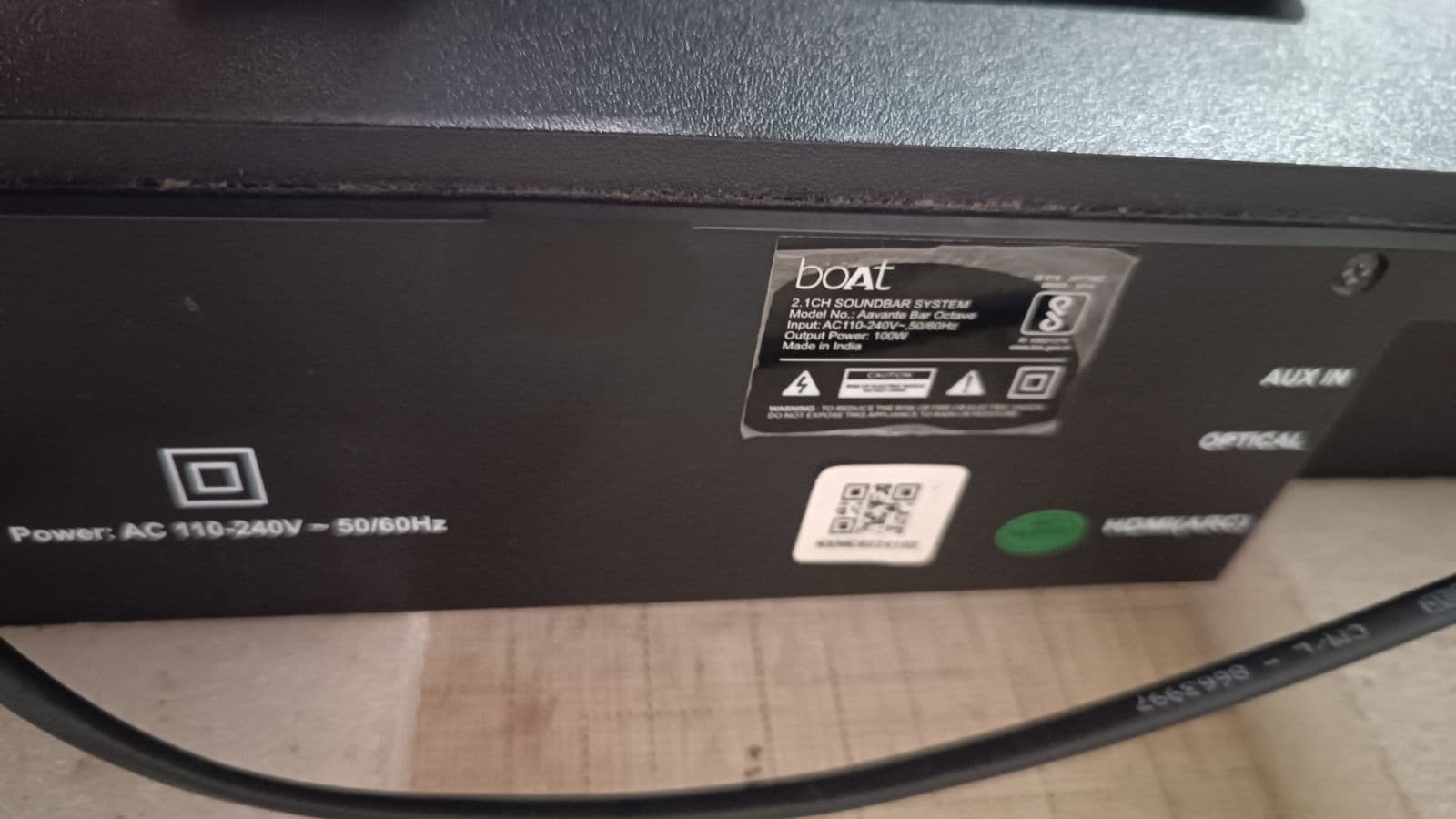 Boat Avantebar Octave 100w soundbar - Thumbnail 3