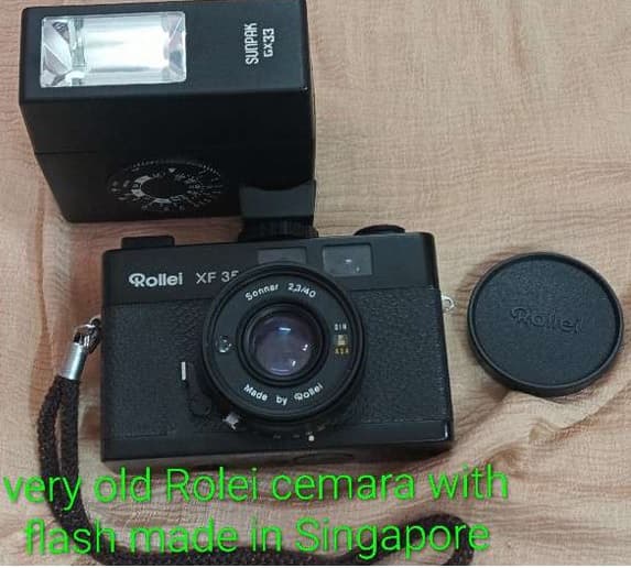 Vintage Rollei XF 35 Camera with Original Flash for sale in Pondicherry, Puducherry