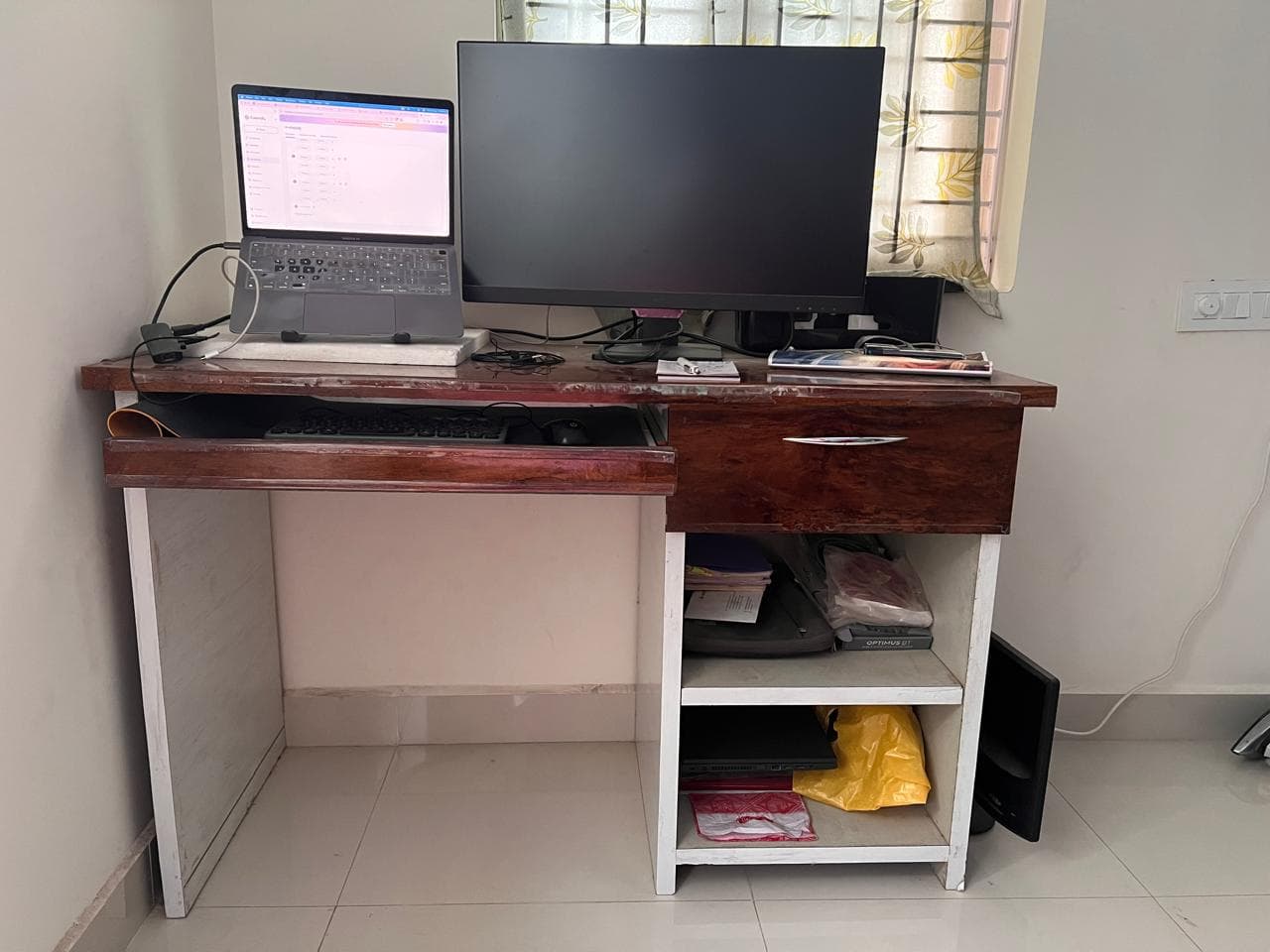 [For Sale] Sturdy 4x2 ft Engineered Wood (MDF) Study & Computer Desk – Gachibowli / 500032 - Thumbnail 2