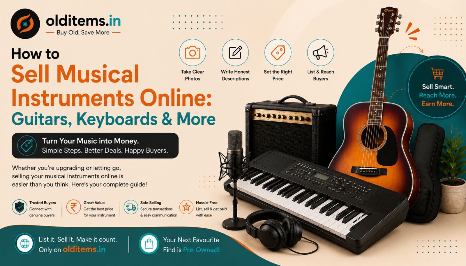 How to Sell Musical Instruments Online: Guitars, Keyboards & More