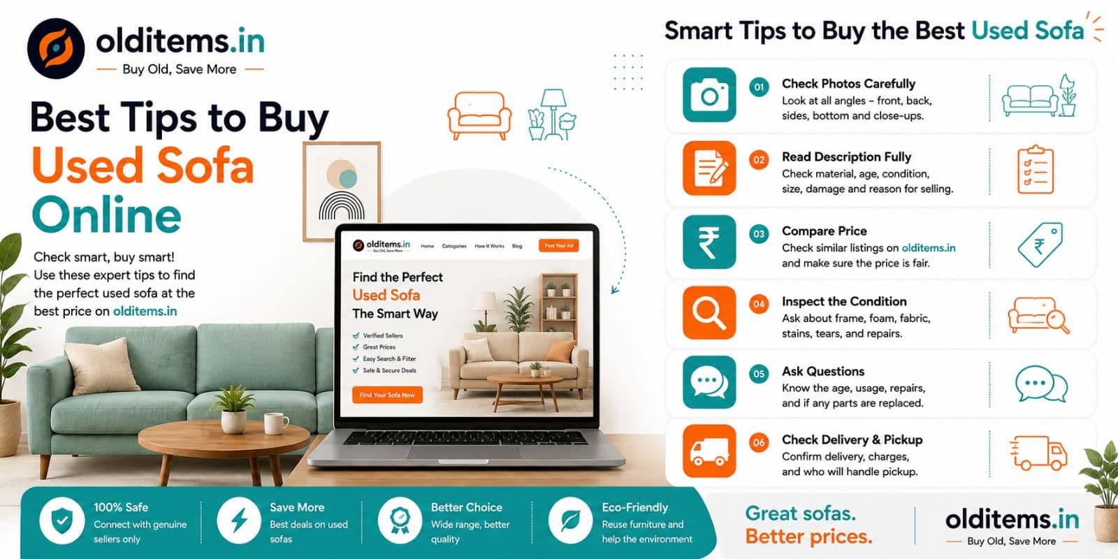Buying a Used Sofa in India? 15 Things to Check Before You Pay