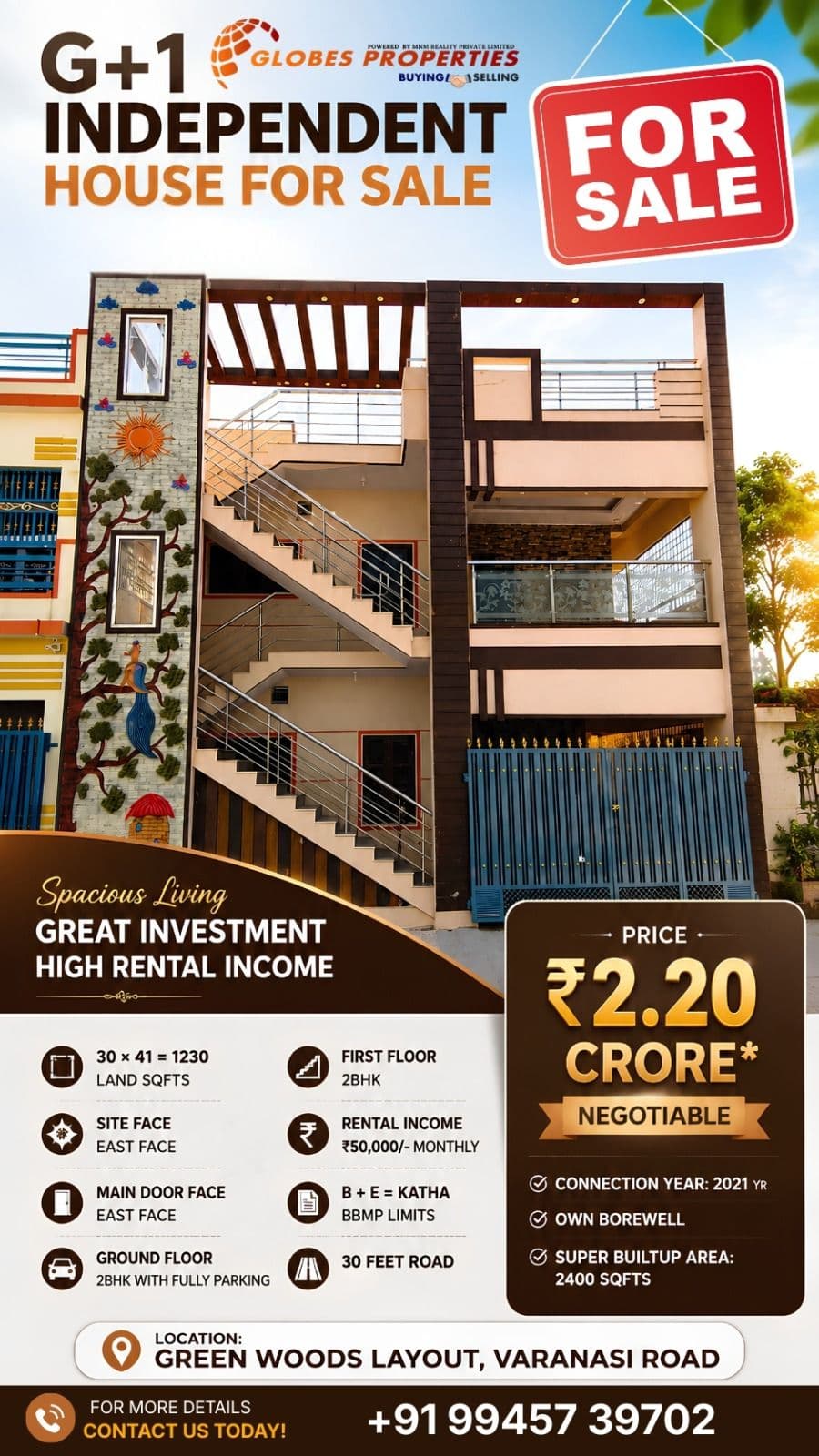 🏡 Beautiful 2BHK Independent House for Sale on Varanasi Road – Your Dream Home Awaits! for sale in Bangalore, Karnataka